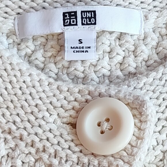 UNIQLO Women's Knitted Short Jacket Sweater/Cardigan Pockets Chic Size Small - Picture 10 of 12